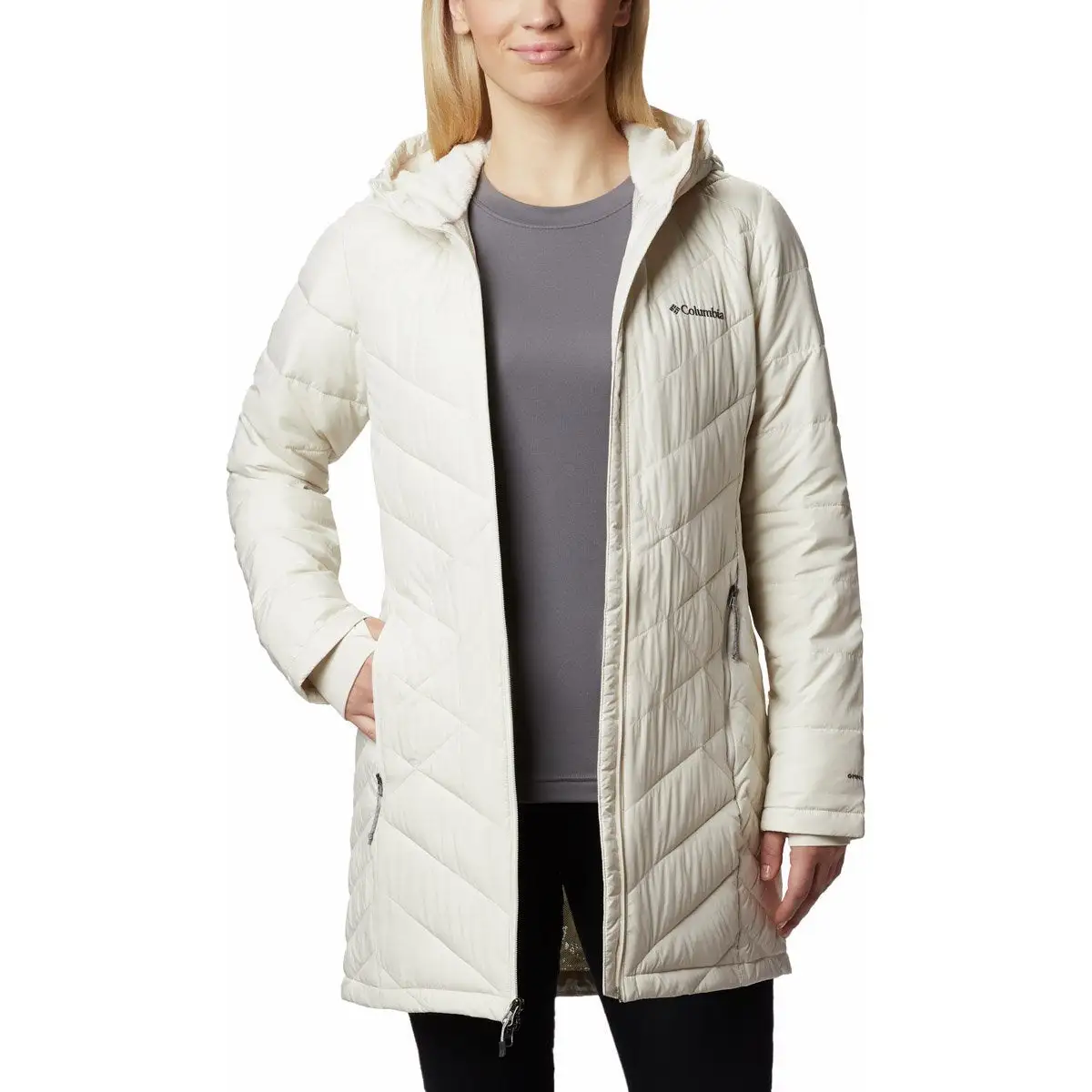 Columbia Women's Heavenly Long Hooded Jacket 2 Columbia Women's Heavenly Long Hooded Jacket - Image 2