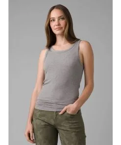 Prana Women's Foundation Rib Tank -Outlet Sneakers Store 1971001 HEATHERGREY 1