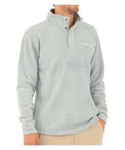 Free Fly Apparel Men's Bamboo Polar Fleece Snap Pullover