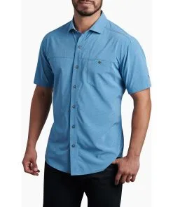 KUHL Men's Optimizr Short Sleeve 9 KUHL Men's Optimizr Short Sleeve -Outlet Sneakers Store 7316 Optimizer SS Marin Blue Front