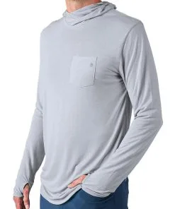 Free Fly Apparel Men's Bamboo Lightweight Hoodie -Outlet Sneakers Store M LWHoody AspenGrey 1