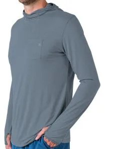 Free Fly Apparel Men's Bamboo Lightweight Hoodie -Outlet Sneakers Store M LWHoody BlueSteel 1