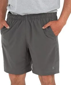 Free Fly Apparel Men's Breeze Short - 6" -Outlet Sneakers Store M BreezeShorts 6in Graphite 1 1