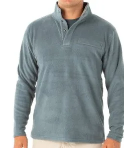 Free Fly Apparel Men's Bamboo Polar Fleece Snap Pullover