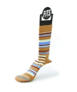 FITS Medium Hiker Striped Crew Socks