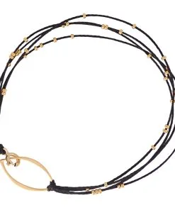 BRONWEN Radiance Bracelet 19 BRONWEN Radiance Bracelet -Outlet Sneakers Store RadianceBraceletBlackGold 3052 G