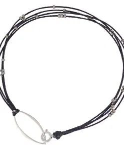 BRONWEN Radiance Bracelet 18 BRONWEN Radiance Bracelet -Outlet Sneakers Store RadianceBraceletBlackSilver 3052 S