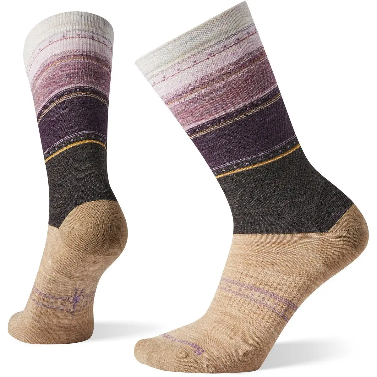 Smartwool Women's Sulawesi Stripe Crew Socks 2 Smartwool Women's Sulawesi Stripe Crew Socks - Image 2
