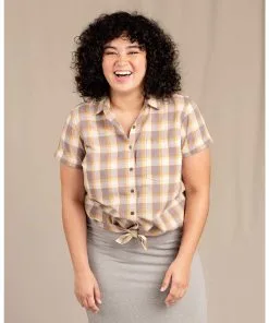 Toad&Co Women's Willet Tie Short Sleeve Shirt