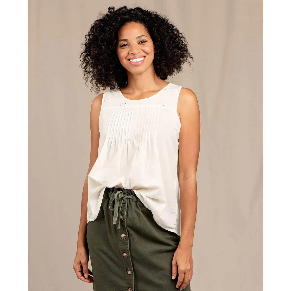 Toad&Co Women's Willet Pintuck Tank 1 Toad&Co Women's Willet Pintuck Tank