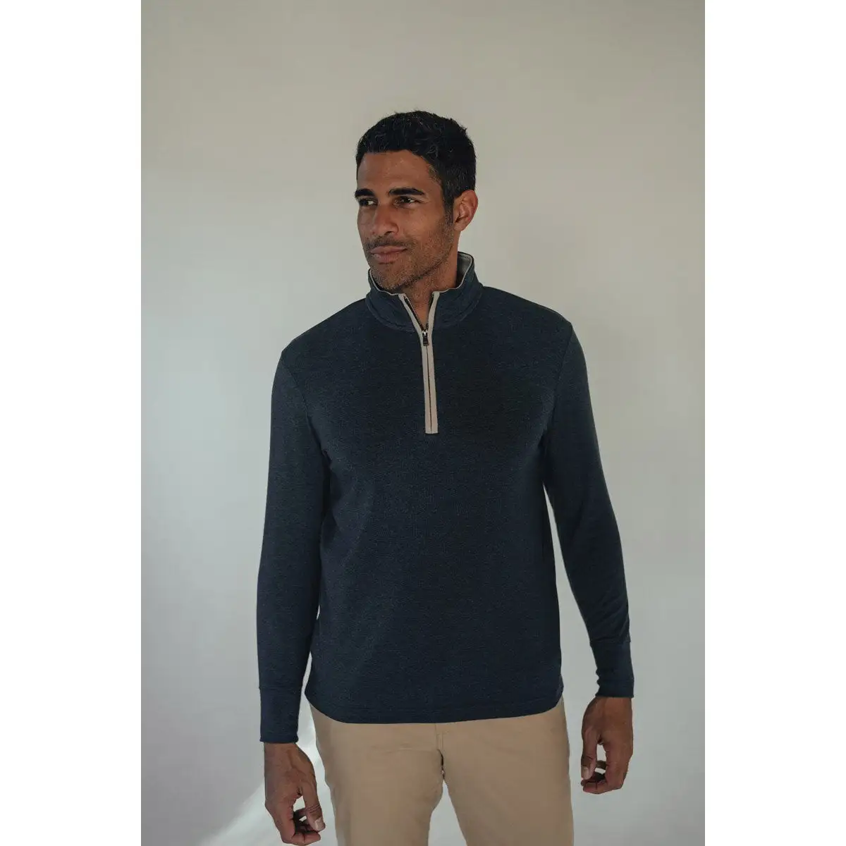 The Normal Brand Men's Puremeso Quarter Zip Pullover 1 The Normal Brand Men's Puremeso Quarter Zip Pullover