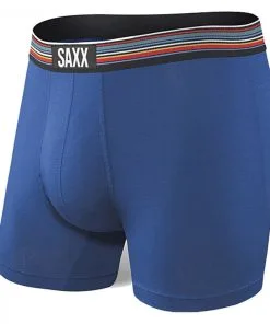Saxx Underwear Co Men's Vibe Boxer Brief -Outlet Sneakers Store Vibe Boxer Brief SXBM35 CITY BLUE
