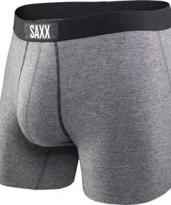 Saxx Underwear Co Men's Vibe Boxer Brief -Outlet Sneakers Store Vibe Boxer Brief Salt Pepper