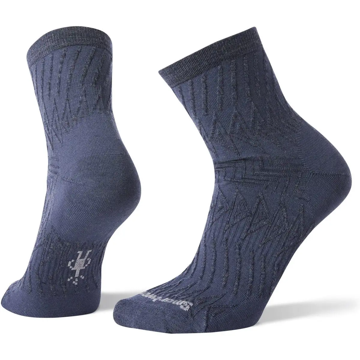 Smartwool Women's Triangle Texture Mid Crew Socks 1 Smartwool Women's Triangle Texture Mid Crew Socks