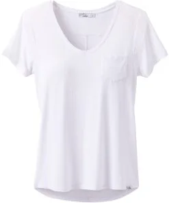Prana Women's Foundation Short Sleeve Vneck