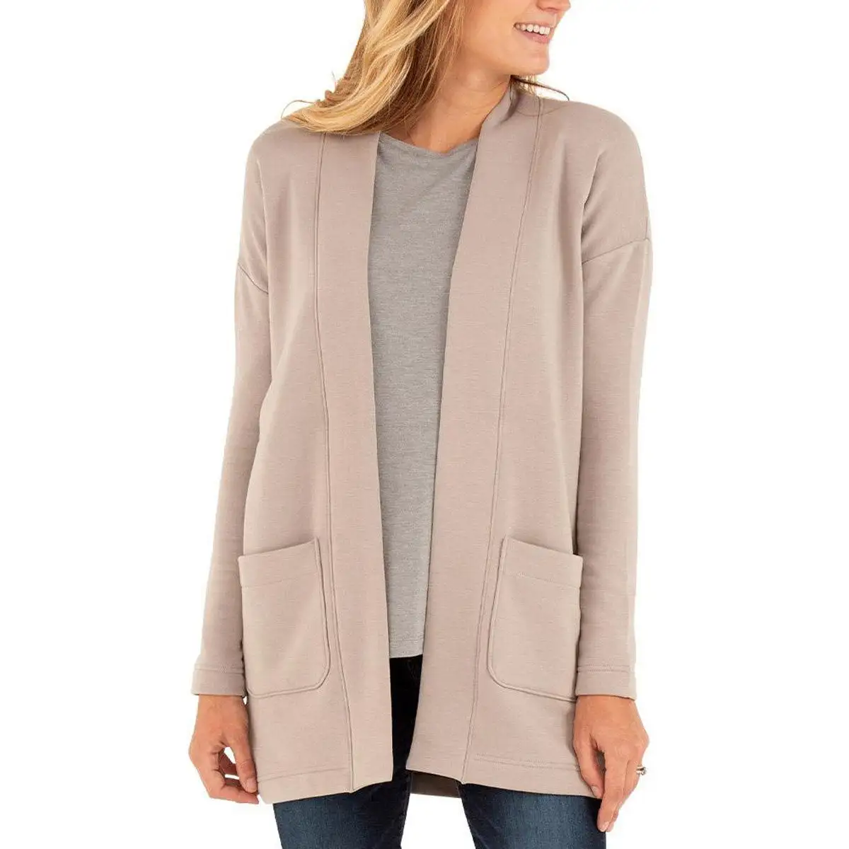 Free Fly Apparel Women's Thermal Fleece Cardigan 2 Free Fly Apparel Women's Thermal Fleece Cardigan - Image 2