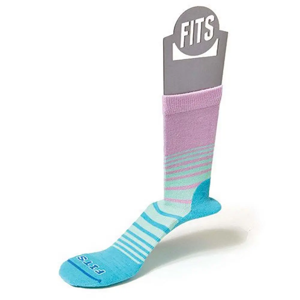FITS Women's Casual Color Block Stripe Crew Socks 2 FITS Women's Casual Color Block Stripe Crew Socks - Image 2