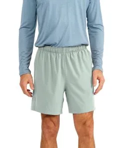 Free Fly Apparel Men's Breeze Short - 6" -Outlet Sneakers Store breeze short 6 green haze men bottom 1