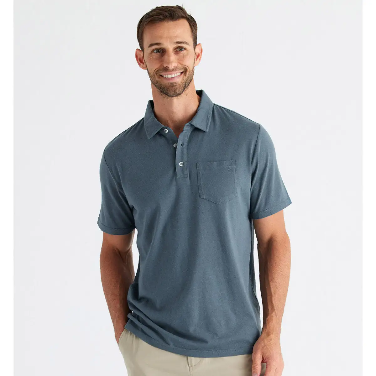 Free Fly Apparel Men's Bamboo Heritage Polo 8 Free Fly Apparel Men's Bamboo Heritage Polo - Image 8