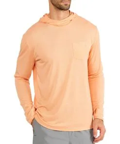 Free Fly Apparel Men's Bamboo Lightweight Hoodie -Outlet Sneakers Store lightweight hoody tropic orange men top 1